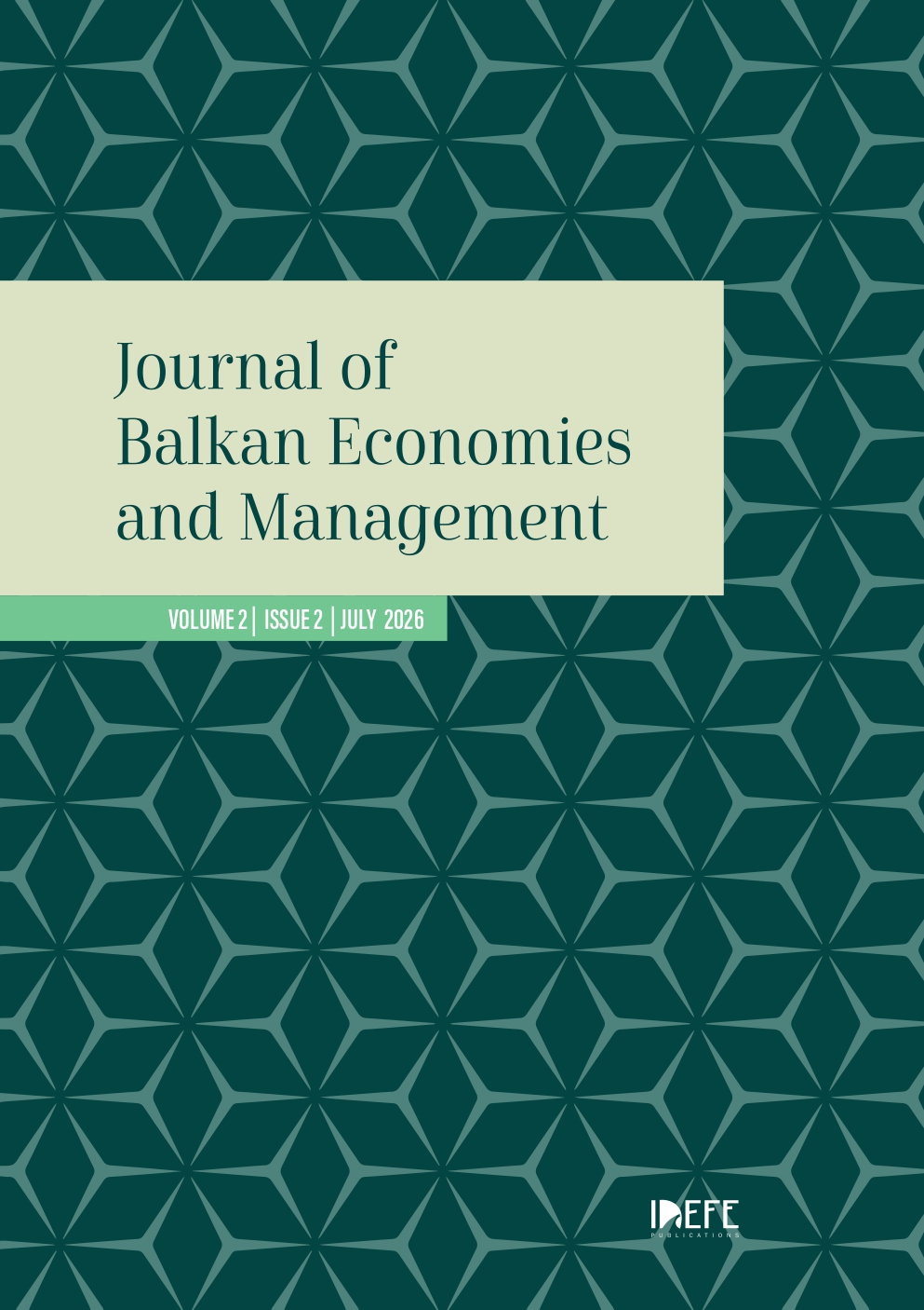 						View Vol. 2 No. 2 (2026): Journal of Balkan Economies and Management 
					